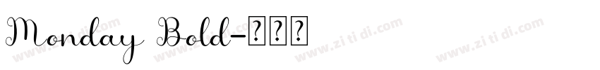 Monday Bold字体转换